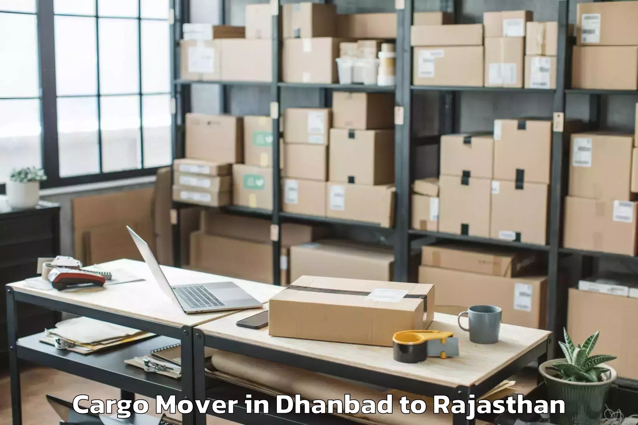 Book Dhanbad to Rajgarh Rajasthan Cargo Mover